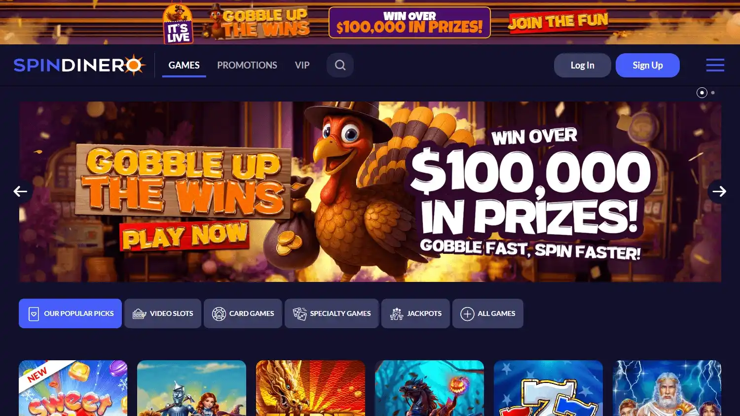 Spindinero casino review section 2